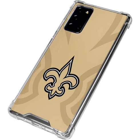 NFL New Orleans Saints Double Vision Galaxy Note20 5G Clear Case