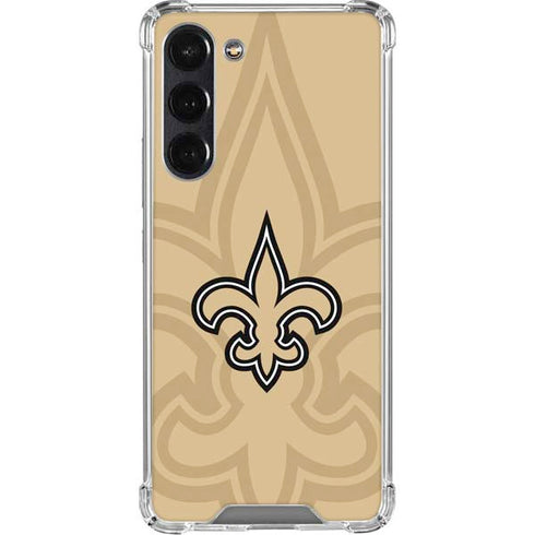 NFL New Orleans Saints Double Vision Galaxy S24 FE Clear Case