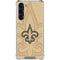 NFL New Orleans Saints Double Vision Galaxy S24 FE Clear Case
