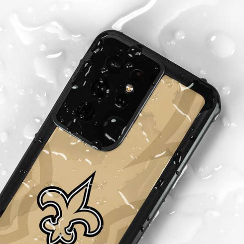 NFL New Orleans Saints Double Vision Galaxy S24 Ultra Waterproof Case