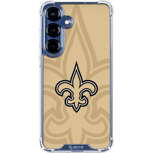 NFL New Orleans Saints Double Vision Galaxy S25 Plus Clear Case