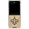 NFL New Orleans Saints Double Vision Galaxy Z Flip6 Clear Case