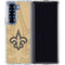 NFL New Orleans Saints Double Vision Galaxy Z Fold6 Clear Case