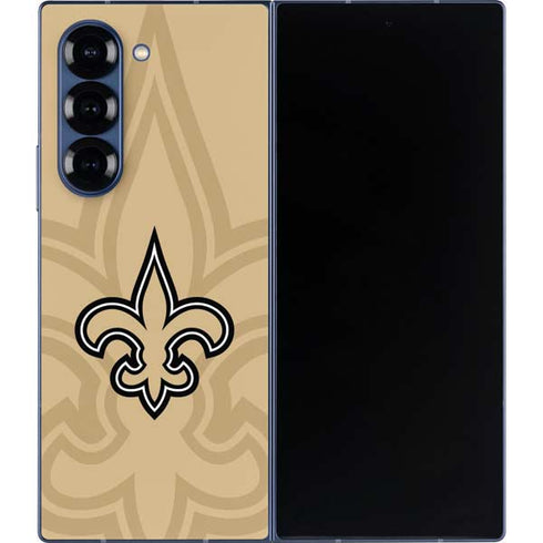 NFL New Orleans Saints Double Vision Galaxy Z Fold6 Skin