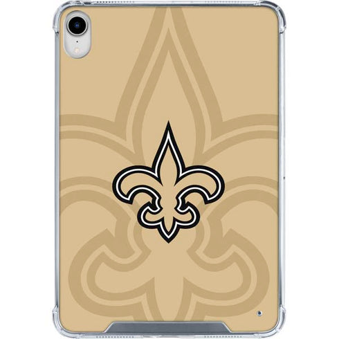 NFL New Orleans Saints Double Vision iPad 11th Gen (2025) Clear Case