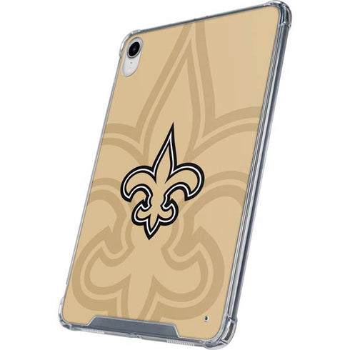 NFL New Orleans Saints Double Vision iPad 11th Gen (2025) Clear Case