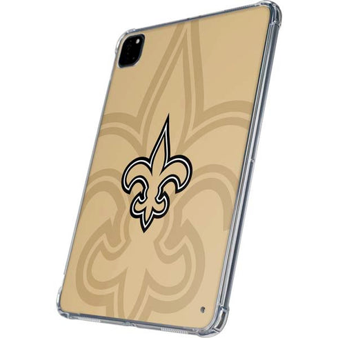 NFL New Orleans Saints Double Vision iPad Pro 11in (2024) Clear Case