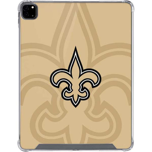 NFL New Orleans Saints Double Vision iPad Pro 12.9in (2020) Clear Case
