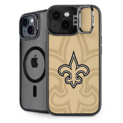 NFL New Orleans Saints Double Vision iPhone 15 Kickstand Case