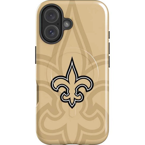 NFL New Orleans Saints Double Vision iPhone 16 Magsafe Impact Case
