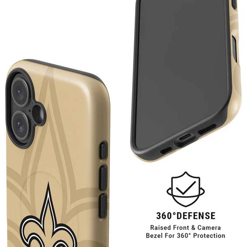 NFL New Orleans Saints Double Vision iPhone 16 Magsafe Impact Case