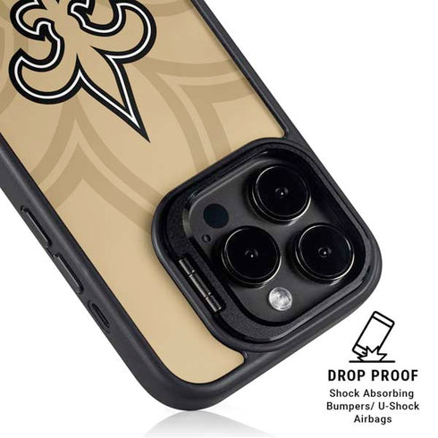 NFL New Orleans Saints Double Vision iPhone 16 Pro Kickstand Case