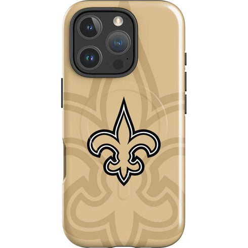 NFL New Orleans Saints Double Vision iPhone 16 Pro Magsafe Impact Case