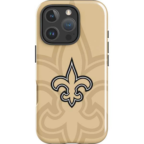 NFL New Orleans Saints Double Vision iPhone 16 Pro Max Impact Case