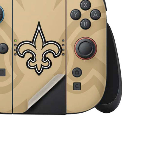 NFL New Orleans Saints Double Vision Nintendo Switch 2 (2025) Joy-Con Controller Skin