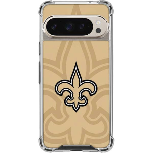 NFL New Orleans Saints Double Vision Pixel 9/9 Pro Clear Case