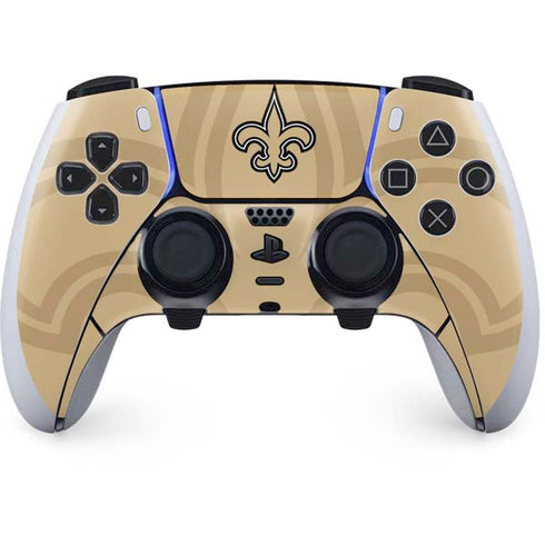 NFL New Orleans Saints Double Vision PS5 DualSense Edge Pro Controller Skin