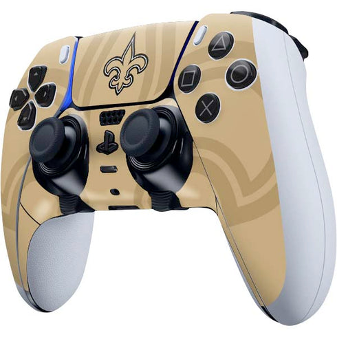 NFL New Orleans Saints Double Vision PS5 DualSense Edge Pro Controller Skin