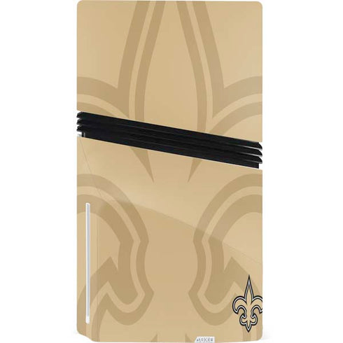 NFL New Orleans Saints Double Vision PS5 Pro Disk Console Skin