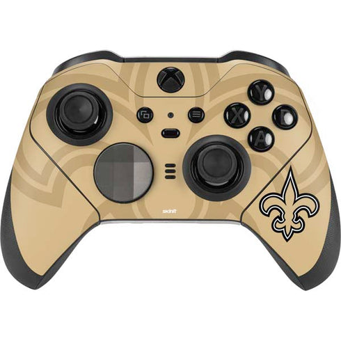 NFL New Orleans Saints Double Vision Xbox Elite Wireless Controller Series 2 Skin