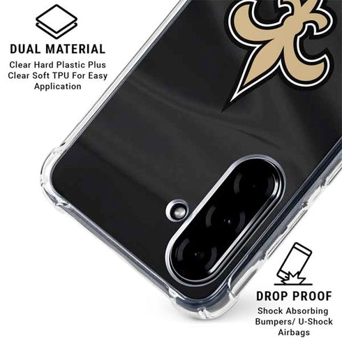 NFL New Orleans Saints Galaxy A36 5G Clear Case