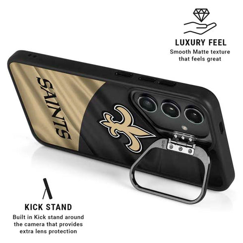 NFL New Orleans Saints Galaxy S24 FE Kickstand Case