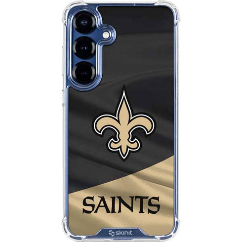 NFL New Orleans Saints Galaxy S25 Plus Clear Case