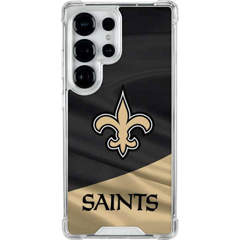 NFL New Orleans Saints Galaxy S25 Ultra Clear Case