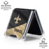 NFL New Orleans Saints Galaxy Z Flip6 Clear Case