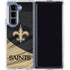 NFL New Orleans Saints Galaxy Z Fold5 5G Clear Case
