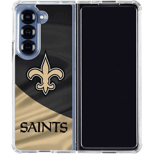 NFL New Orleans Saints Galaxy Z Fold6 Clear Case