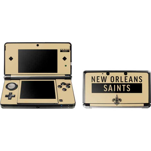NFL New Orleans Saints Gold Performance Series Nintendo Skins