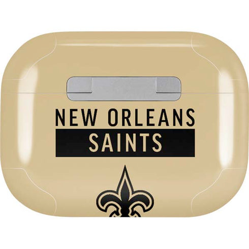 NFL New Orleans Saints Gold Performance Series AirPods Skins
