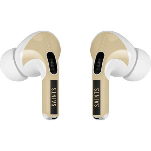 NFL New Orleans Saints Gold Performance Series AirPods Skins