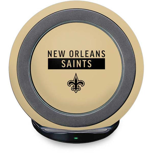 NFL New Orleans Saints Gold Performance Series Fast Charge Wireless Charging Stand Skin