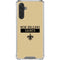NFL New Orleans Saints Gold Performance Series Galaxy A17 Clear Case