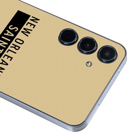 NFL New Orleans Saints Gold Performance Series Galaxy A55 5G Skin