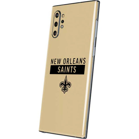 NFL New Orleans Saints Gold Performance Series Galaxy Note 10 Plus Skin
