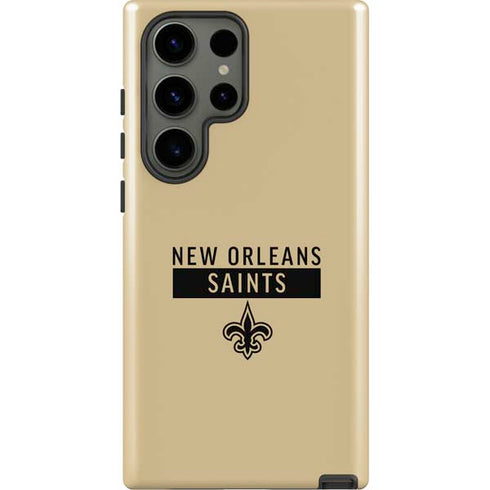 NFL New Orleans Saints Gold Performance Series Galaxy S23 Ultra Pro Case