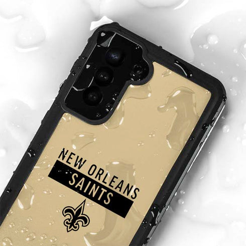 NFL New Orleans Saints Gold Performance Series Galaxy S24 Plus Waterproof Case