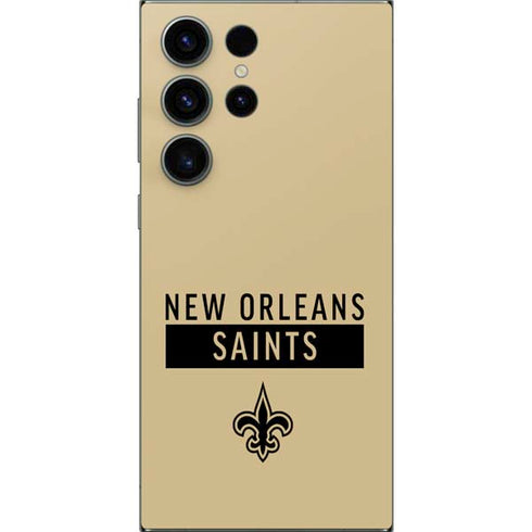 NFL New Orleans Saints Gold Performance Series Galaxy S25 Ultra Skin