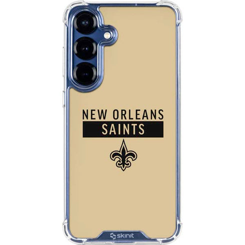 NFL New Orleans Saints Gold Performance Series Galaxy S25 Clear Case