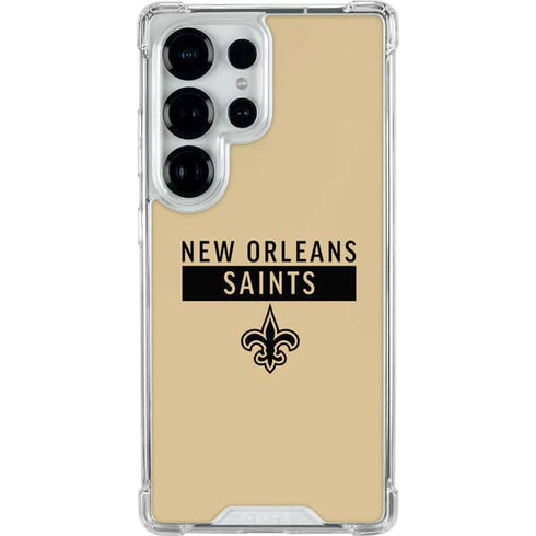 NFL New Orleans Saints Gold Performance Series Galaxy S26 Ultra Clear Case