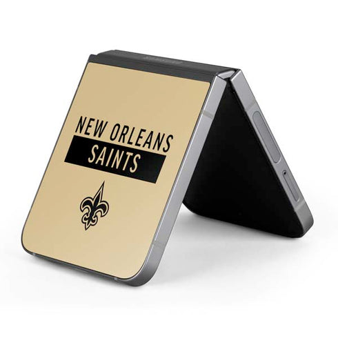 NFL New Orleans Saints Gold Performance Series Galaxy Z Flip6 Skin