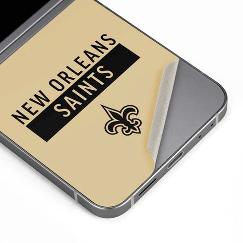NFL New Orleans Saints Gold Performance Series Galaxy Z Flip6 Skin