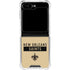 NFL New Orleans Saints Gold Performance Series Galaxy Z Flip6 Clear Case