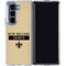 NFL New Orleans Saints Gold Performance Series Galaxy Z Fold5 5G Clear Case