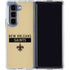 NFL New Orleans Saints Gold Performance Series Galaxy Z Fold5 5G Clear Case