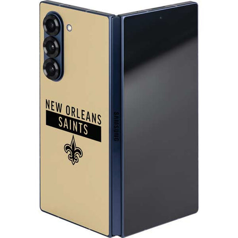 NFL New Orleans Saints Gold Performance Series Galaxy Z Fold6 Skin