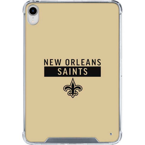 NFL New Orleans Saints Gold Performance Series iPad 11th Gen (2025) Clear Case